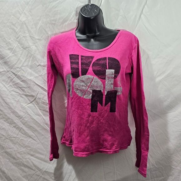 Vintage y2k pink volcom grunge skater long sleeve - Picture 2 of 4